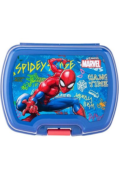 AKDC Snack Box Spiderman L(8CM) XW(10CM) XH(4CM) Red and blue