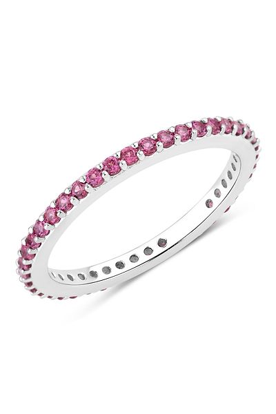 Rafaela Donata Edelsteinring Ring Sterling Silber Rhodolit Pink