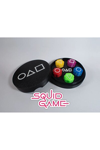 EGEMVKL مجموعة ألعاب Squid Game 5 Stone - لعبة الحبار الملونة وأحجار الراين G...