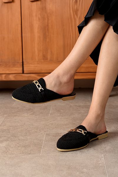 ICELAKE Mary Women's Lace Embroidered Chain Comfortable Dowry Indoor Slippers Outdoor Slippers