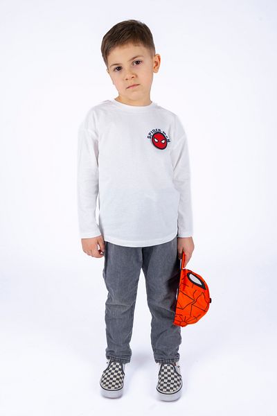 LadiesandLittles Boy's Print and Embroidery Detail Tshirt