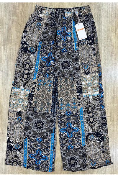 Edacan Women's Wide Leg Oversize Woven Trousers with Pockets