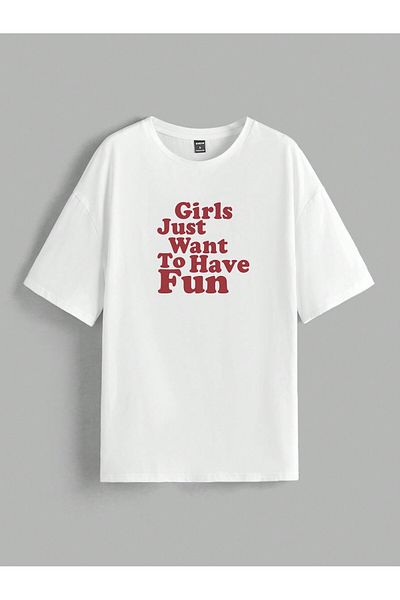 uyguntarz Mädchen wollen einfach Spaß haben. Bedrucktes Design-T-Shirt