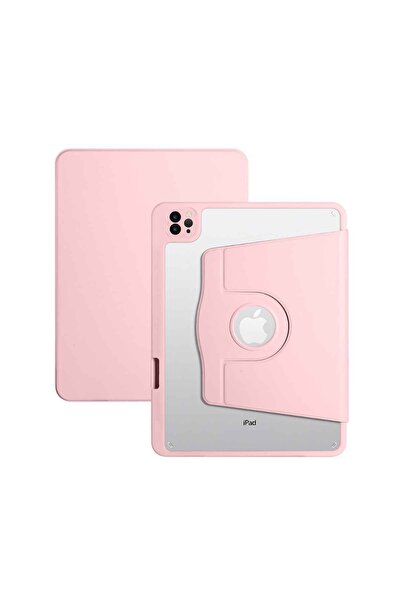 Fuchsia iPad 11 inç Pro M2 3/4 Nesil Uyumlu 360 Dönebilen Yatay Dikey Stand Ö...