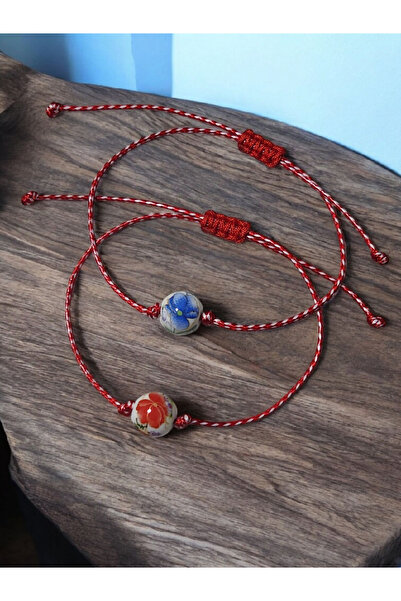 Home Marteniçka Seramik boncuklu İkili Bileklik