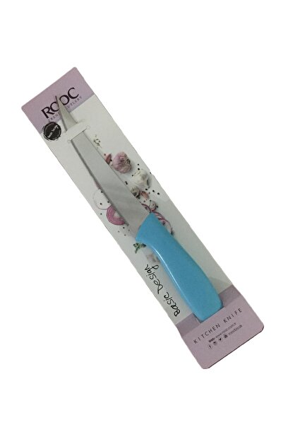Rooc Basic Desing Tırtıklı Mutfak Bıçağı & Turkuaz 23,5 Cm
