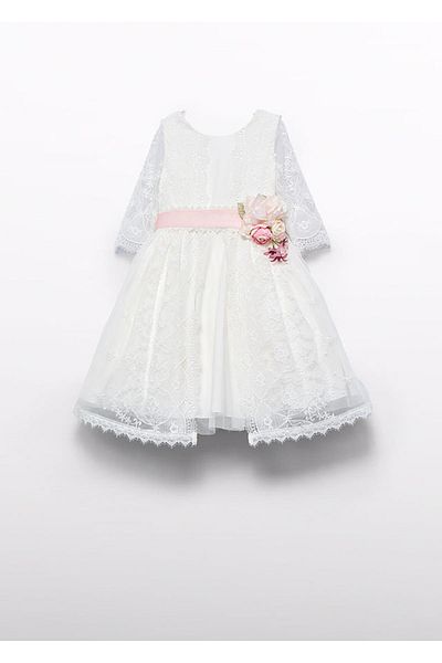 MAYORAL Abel&Lula Long Sleeve Lace Embroidered Girl Dress_Mnvs5041