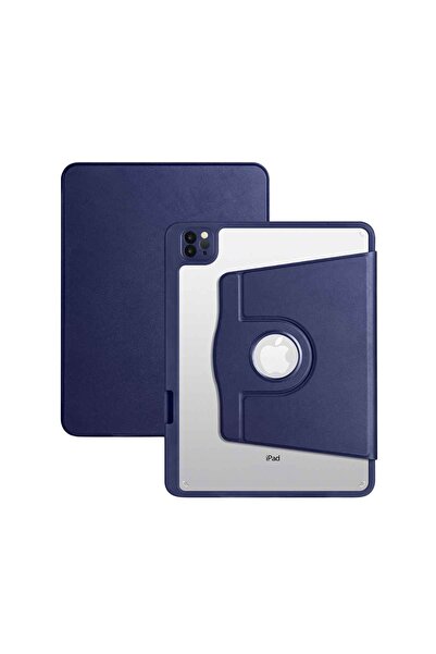 Fuchsia iPad 11 inç Pro M2 3/4 Nesil Uyumlu 360 Dönebilen Yatay Dikey Stand Ö...