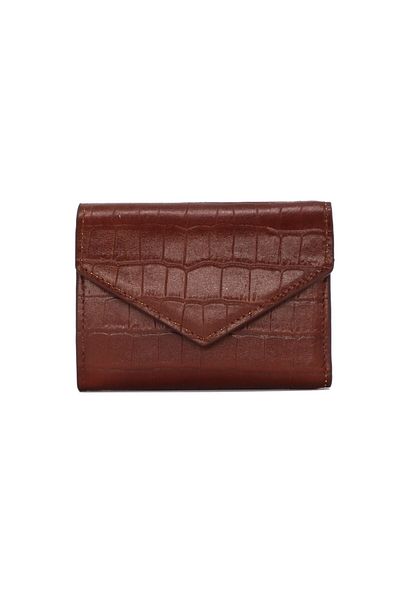 Lux Leder Vico Genuine Leather Crocodile Print Wallet