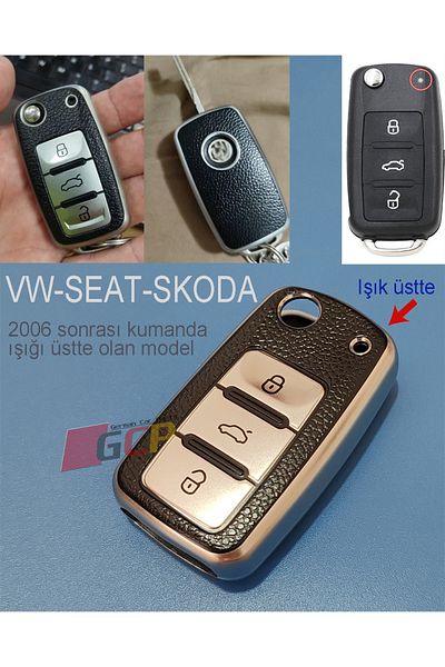 GCP German Car Parts Vw Key Protector Case - Golf 5-6, Jetta, Polo, Tiguan, Leon, Scirocco, Beetle