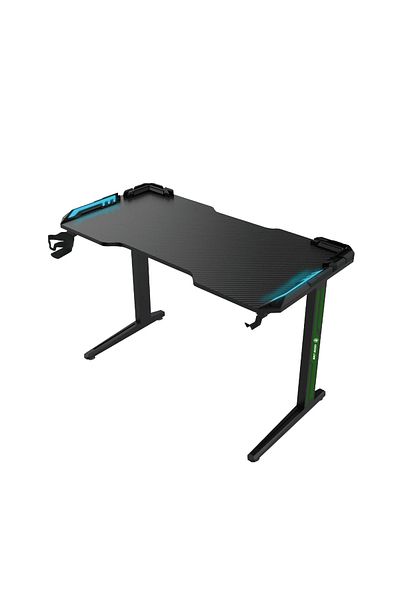 Green Lion Rgb Gaming Desk - Black