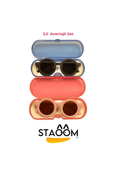 STAOOM Kids Sunglasses Set for Baby, Girls and Boys