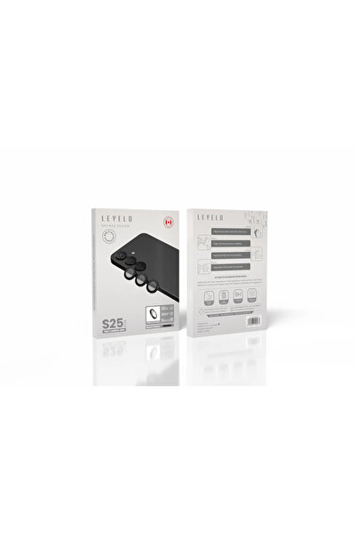 Levelo عدسة كاميرا Lucent Trio AR لهاتف Samsung S25 Plus - أسود
