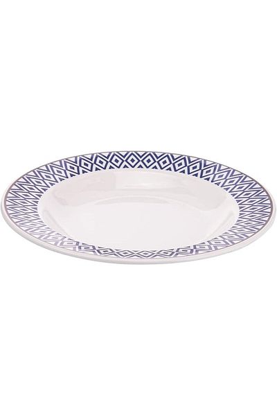 AKDC Vague M/Mine Soup Plate L(23cm) xW(23cm) xH(3cm) White