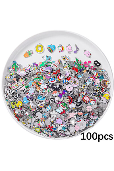 Choice 100pcs 50/100Pcs Mixed loading Bracelet Charms Jewelry Making Charms A...