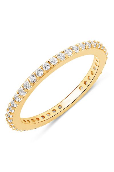 Rafaela Donata Edelsteinring Ring Sterling Silber Gelbgold Topas Weiß