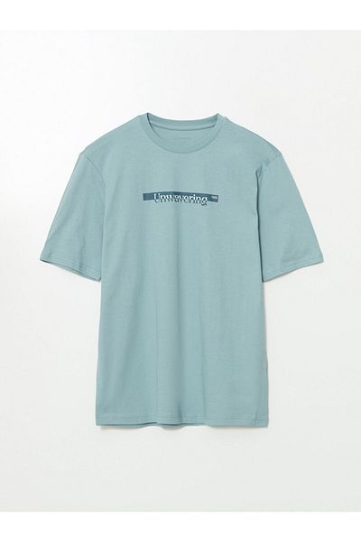 LC Waikiki Ανδρικό μπλουζάκι LCW Crew Neck με εμπριμέ χτενισμένο βαμβάκι