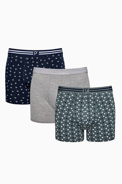 Penti Herren Navy Triangle 3 Boxershorts