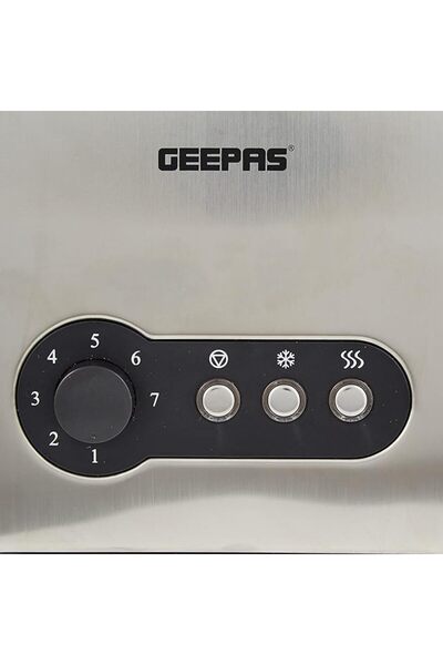 Geepas 900W 2-Slice Toaster GBT6152, Stainless Steel, High Lift, Reheat/Defrost, Wide Slots