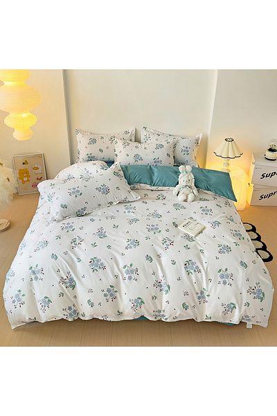 sharpdo 4-Piece Bedding Set, Including 1 Quilt Cover, 1 Sheet, 2 Pillowcases