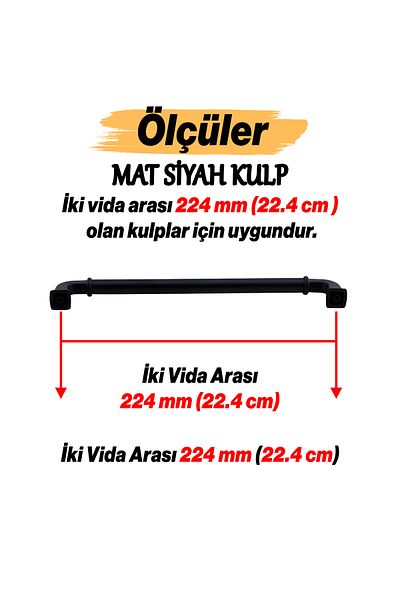 Badem10 Alfa Metal Negru Mat 224 Mm 22,4 Cm Mobilier Bucătărie Sertar Dulap Dulap Capac Mâner Mâner