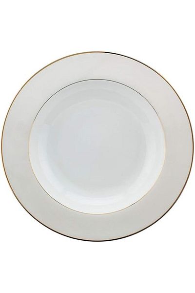 SHALLOW Porcelain Platinum Soup Plate, White, 23Cm, Ts-J1-12