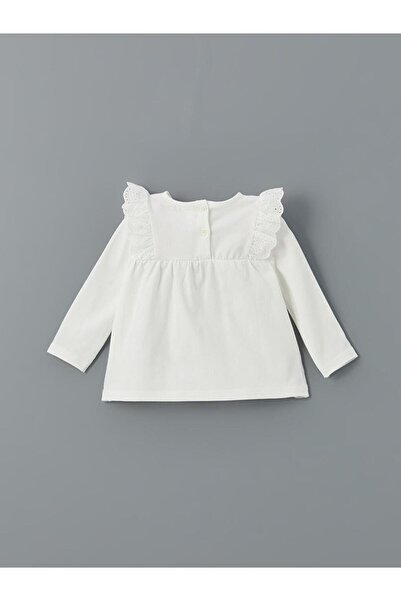 LC Waikiki LCW baby Ecru Crew Neck virágos kislány blúz és leggings 2 csomag