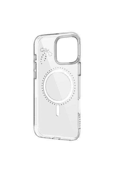 Levelo جراب Butterfly Magsafe لجهاز iPhone 16 Pro - شفاف