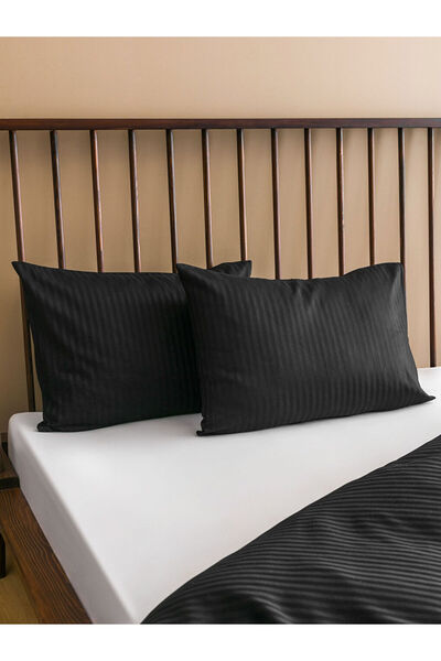 LC Waikiki Yeni Sezon Cizgi Desenli Pamuklu Cift Kisilik Nevresim Seti