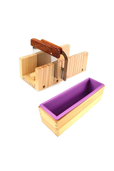 Choice4 مجموعة قوالب صابون سيليكون أرجوانية سعة 1.2 لتر، قالب صابون سيليكون خ...