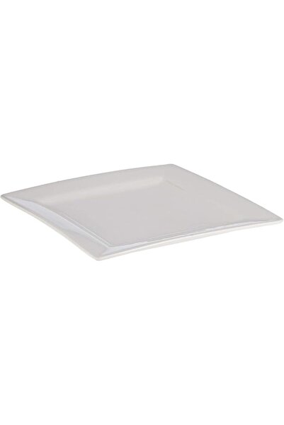 Symphony Square Plate - Set of 4, 19 cm,White