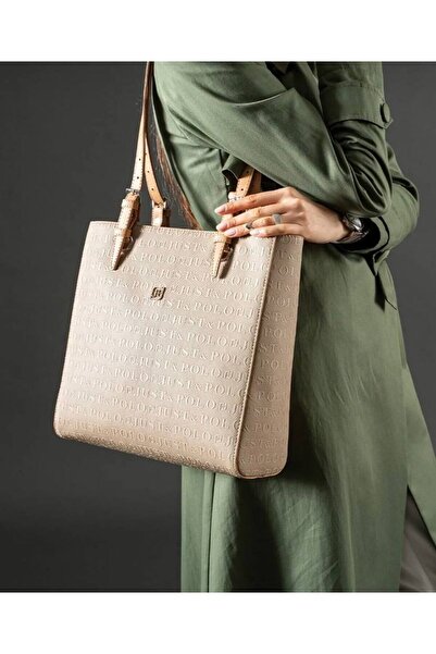 Just Polo حقيبة كتف نسائية كبيرة الحجم من JustPolo بطباعة منقوشة TYC00ET4067