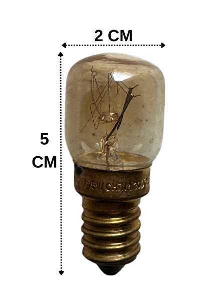 Osram (2 Li Paket) Osram 15W Fırın Ampulü (Sarı Işık) E14 Duylu (İnce Duy)