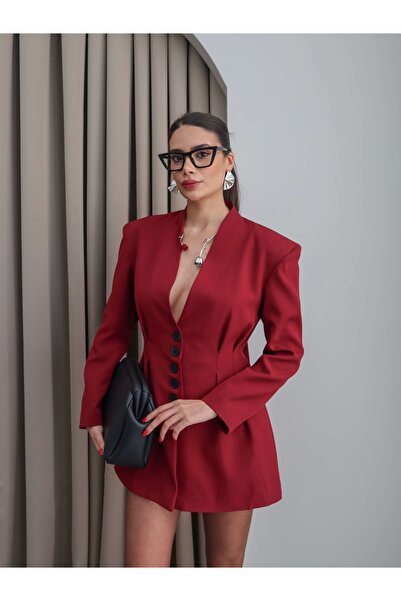 ESRAHELVACI Pens részletes kabát szoknya szett