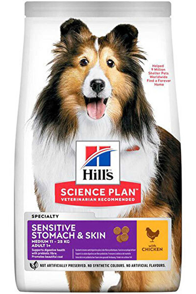Hill's Hills Sensitive Stomach Skin 14kg Hassas Deri Mideli Köpekler Için Tav...