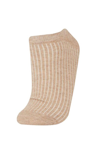 DeFacto Women's 7-Piece Cotton Booties Socks E2116Axns