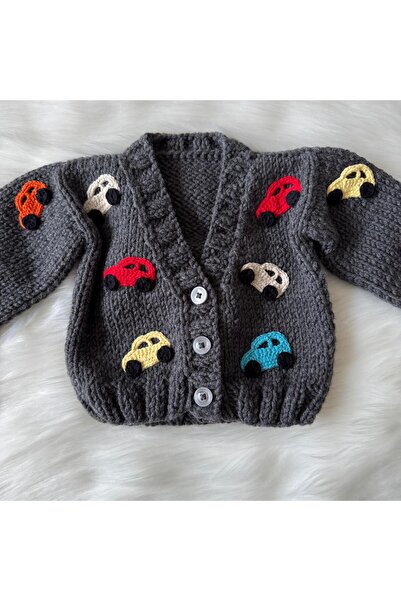 Home Araba Figürlü Çocuk Hırka>Bebek Hırka>Araba>El Örgüsü>Bebek Hediyesi