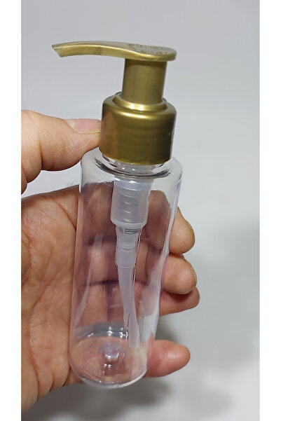 Paradise 10 Adet şeffaf renk Sert Plastik Boş Sıvı Sabun gold renk Pompalı Şi...