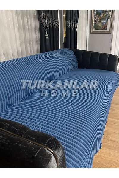 turkanlarhome Canapea din catifea cu burete antiderapant - Husa canapea extensibila 170x200