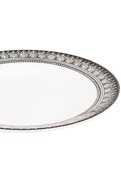 AKDC SRV ANTIC RIM SOUP PLATE 23CMX23CMX3CM White
