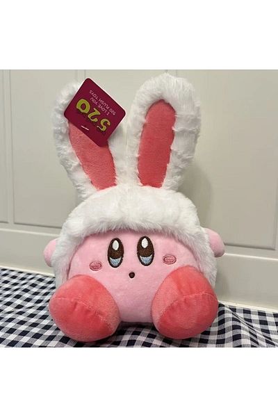 NB market Cute Pink Anime Plush Toy Rabbit Eared 20cm Kirby Plush Toy