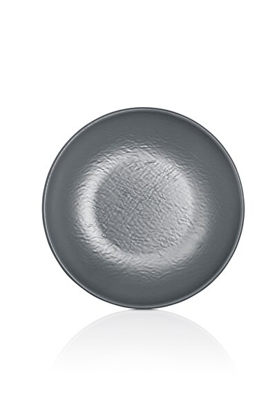 Külsan Melamine Dinner Plate Set 23 Cm 4 Pieces Gray Color