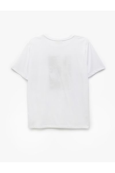 Koton Tricou alb cu mânecă scurtă pentru damă 5sak50118ek
