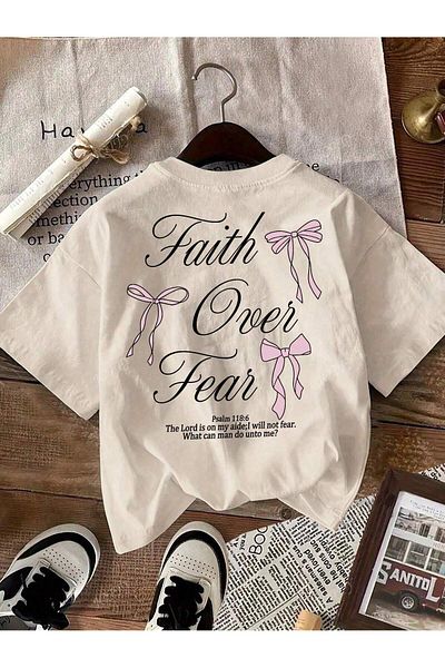 uyguntarz Fear Over Faith bedrucktes Design-T-Shirt