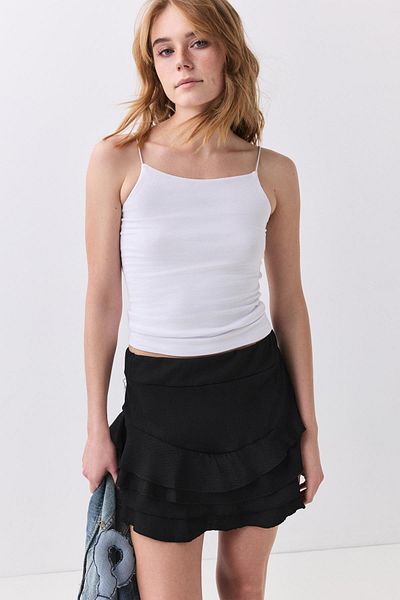 Trendiz Women's Rope Strap Tank Top Blouse White 8014 Model