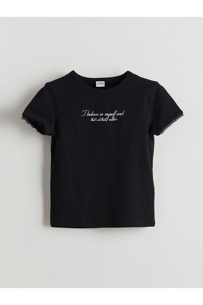 LC Waikiki RMZ GİYİM FARKIYA تي شيرت بناتي بياقة روبا مجاناً