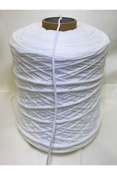 magnocandles Beyaz Maske Lastiği 50 Mt Yuvarlak