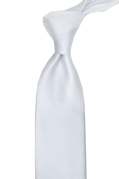 Kravatkolik Classic Tie with White Plain Handkerchief Kk13161