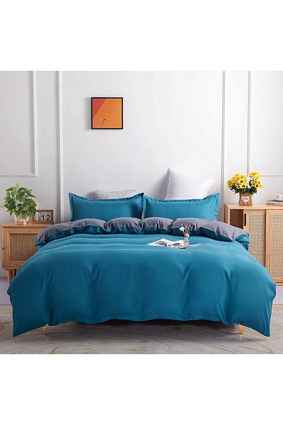sharpdo 4-Piece Bedding Set Sheet set,with 1 Duvet/Quilt Cover And 1 Flat sheet And 2 Pillowcases King