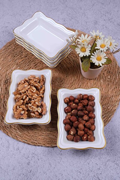 Home White Serenat Breakfast Set with Cookies with Golden Star